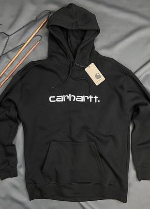 Carhartt | худі фліс | ant-4 black white