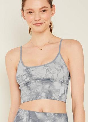 Безшовний спортивний топ-бюстгальтер з круглим вирізом. pink. victoria's secret. оригінал 🇺🇸
