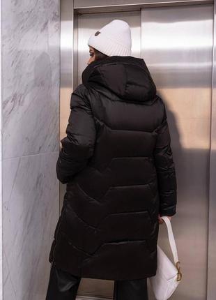 Зимняя удлиненная куртка4 фото