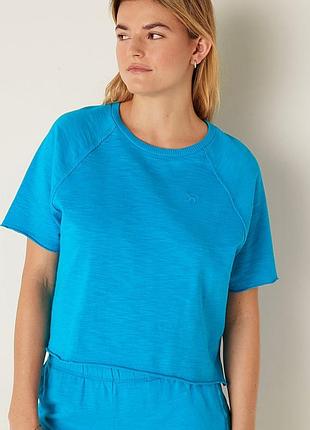 Бавовняна футболка summer lounge. pink. victoria's secret. оригінал 🇺🇸