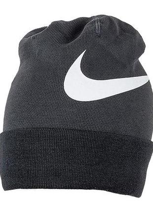 Шапка nike beanie gfa team av9751-060 (сіра)3 фото