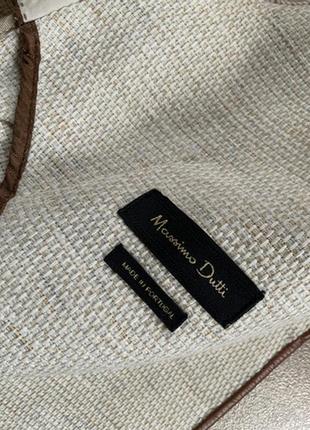 Massimo dutti твидовый укороченный пиджак блейзер жакет шерсть и лен8 фото