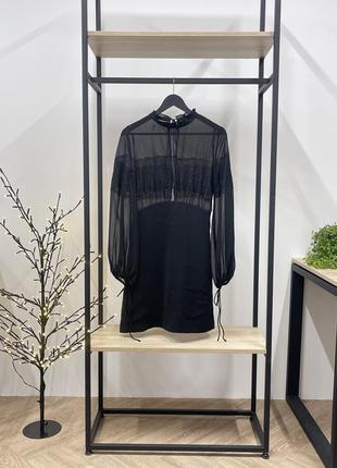 Элегантное черное платье mango8 фото