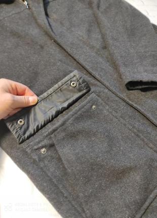 Пальто на молнии шерсть9 фото
