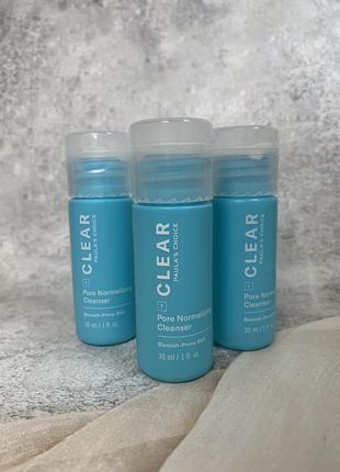 Ніжний засіб для вмивання при акне paula's choice clear pore normalizing acne cleanser