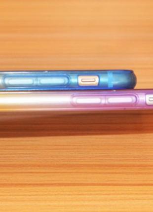 Фіолетовий силіконовий переливається чохол для iphone 64 фото