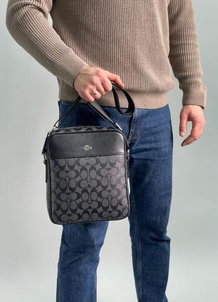 Сумка мессенджер в стилі coach + брендова упаковка6 фото