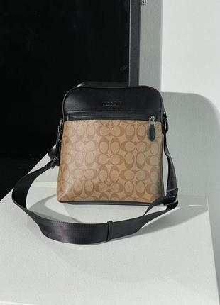 Сумка мессенджер в стилі coach + брендова упаковка3 фото