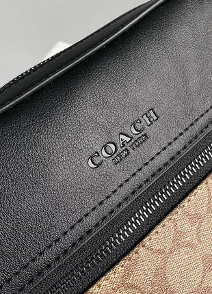 Сумка мессенджер в стилі coach + брендова упаковка7 фото