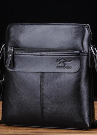 Чоловіча якісна сумка планшетка, сумка-планшет на плече для чоловіків кенгуру3 фото