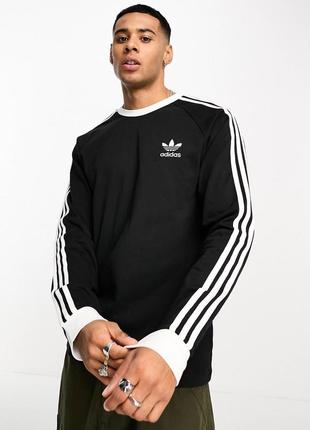 Світшот adidas classics 3-stripes ls tee black