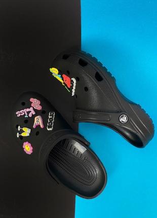 Crocs classic black крокси сабо для нього та для неї