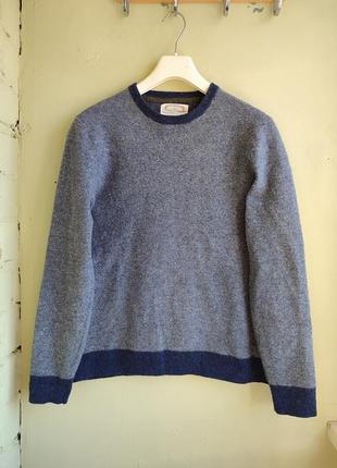 Оригинальный свитер джемпер от бренда white stuff шерсть из мужского плеча1 фото
