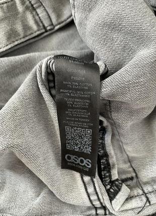 Сіра джинсовка джинсова куртка asos 4