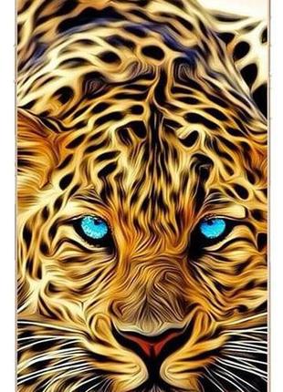 Силиконовый чехол гепард с эффектом масляной живописи для iphone 6/6s