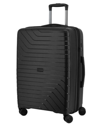 Чемодан дорожный 115 л swissbrand eden (l) black (swb_lhede001l)