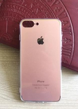 Розовый tpu чехол для apple iphone 7 plus