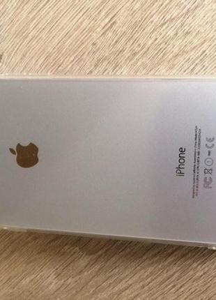 Серебристый tpu чехол для apple iphone 7 plus4 фото