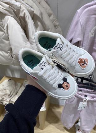 Стильные кроссовки кеды хайтопы zara disney 23 24