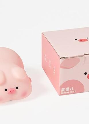 Ночник силиконовый розовая свинка светильник pink pig sleep аккумуляторный10 фото