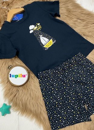 Пижама lupilu 4-5-6 лет. 110/116 футболка и шорты летний домашний костюм набор комплект пижамка для мальчика lidl george primark c&a hm2 фото