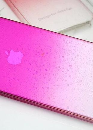 Чохол з краплями рожевий для iphone 4/4s3 фото