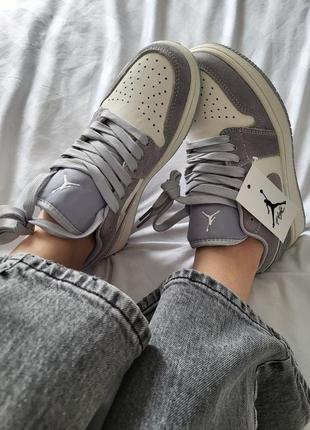Nike air jordan blanche low blue2 фото