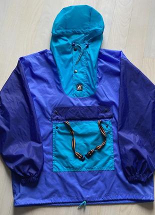 Винтажный анорак дождевик vintage k way raincoat windbreaker anorak1 фото