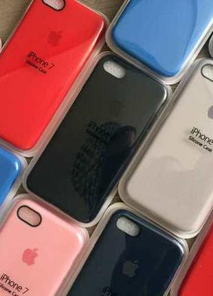 Мягкий цветной силиконовый чехол для iphone 7 / iphone 8 (4.7)2 фото