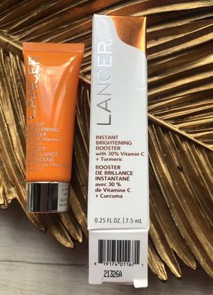 Миттєвий освітлюючий бустер сироватка з вітаміном с lancer instant brightening booster