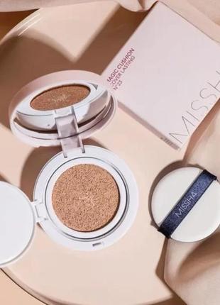 ❤️зволожуючий тонуючий кушон missha magic cushion moist up ❤️