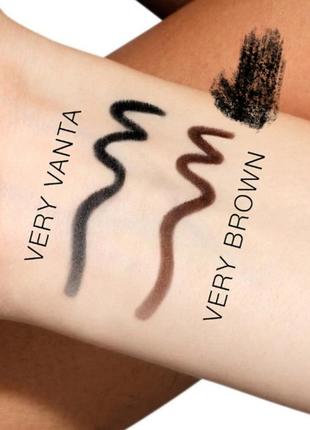 Стойкий автоматический карандаш лайнер huda beauty cream kohl eye pencil in very brown...