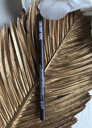 Стойкий автоматический карандаш лайнер huda beauty cream kohl eye pencil in very brown...