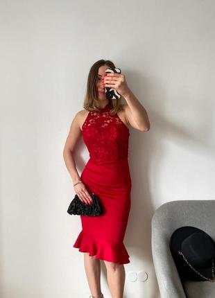 Бордовое вечернее платье3 фото