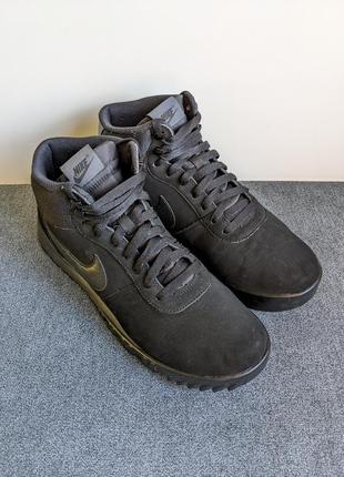 ❗️❗️❗️кросівки високі nike hoodland suede 654888-090 black shoes 44 р original