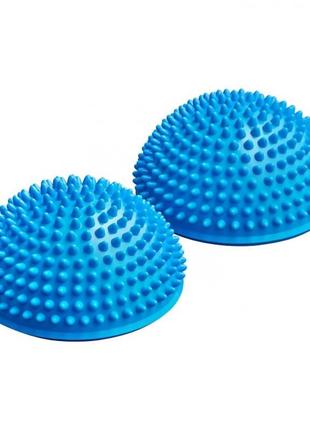 Напівсфера масажна балансувальна (масажер для ніг, стоп) 4fizjo balance pad 16 см 4fj0058 blue2 фото