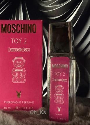 Парфюм мини с ферамонами moschino toy 2 bubble gum pheromone parfum, 40 мл3 фото