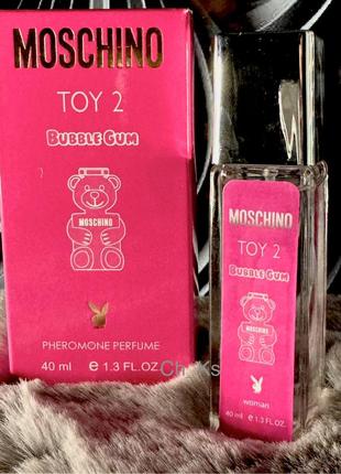 Парфюм мини с ферамонами moschino toy 2 bubble gum pheromone parfum, 40 мл1 фото