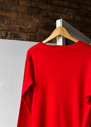 Puma for a new challenge vintage 90s red long sleeve shirt center logo винтажный лонгслив, футболка4 фото