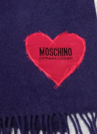 Шарф из шерсти moschino cheap &amp; chic4 фото