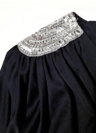 Костюм женский в стиле диско ретро черный комбинезон с серебряными вставками р s m3 фото