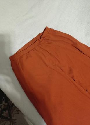 Легкие брюки палаццо на резинке батал3 фото