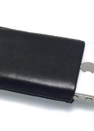 Компактный кожаный чехол-карман для iphone 4/4s