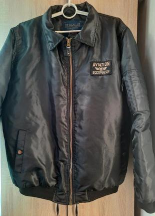 Куртка бомбер, авиатор desiglab original vintage авиатор мужская, размер l