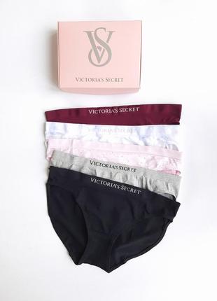 Набір 5шт трусиків вікторія сікрет victoria's secret оригінал2 фото