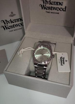 Оригинальные часы vivienne westwood model no.w244slsl с ремешком с браслетом camberwell date, серебряный/светло-зеленый вельян вествуд3 фото