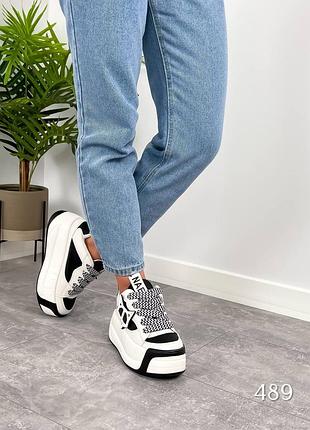 Кеди vovk , кеди на високій підошві із вовком