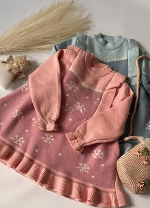 Невероятно красивое теплое платье для девочек❤ 3