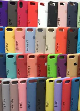 Чехол silicone case на apple iphone 6, 6s, 6 plus, 6s plus, 7 plus, 8 plus, 7, 8, x, xs, xr, xs max