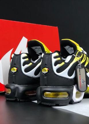 Nike air max plus tn черные с желтым мужские кроссовки найк удобные5 фото